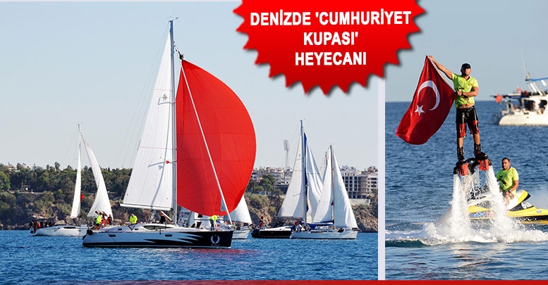 Denizde 'Cumhuriyet Kupası' heyecanı