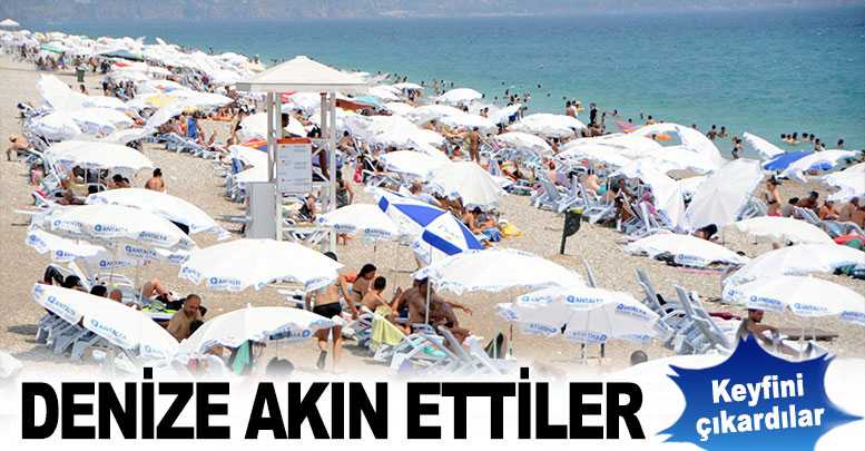 Denize akın ettiler