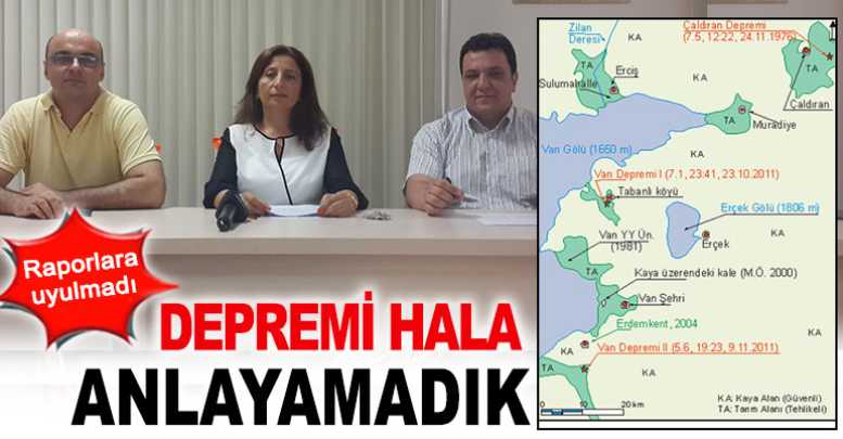 Depremi hala anlayamadık