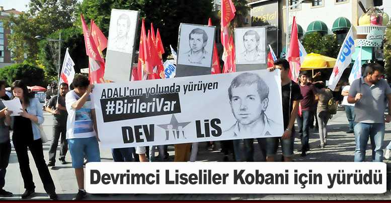Devrimci Liseliler Kobani için yürüdü
