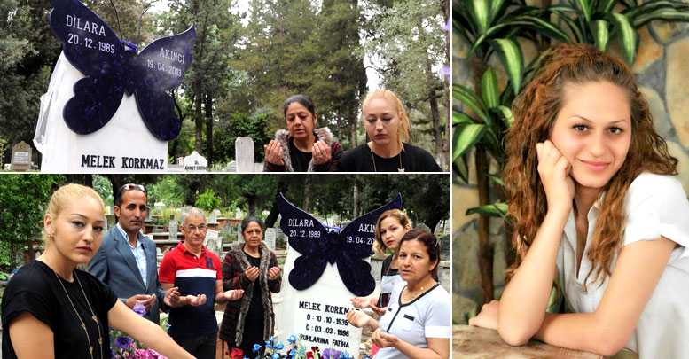Dilara'ya 'kelebek' mezar taşı