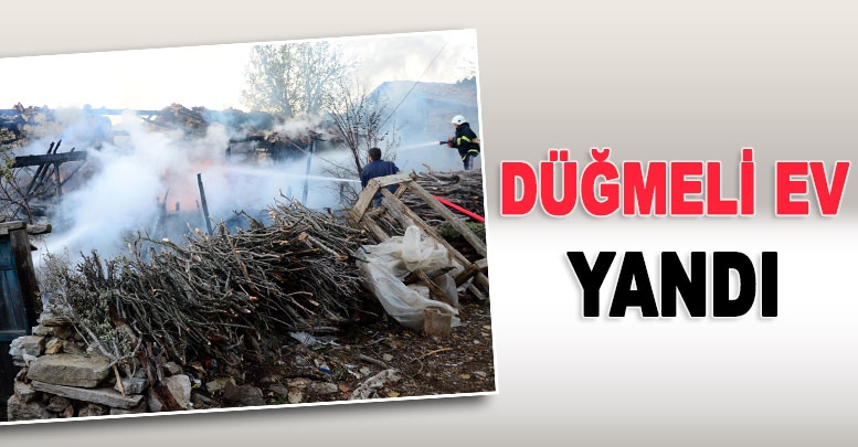 Düğmeli ev yandı