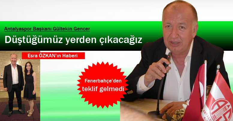 Düştüğümüz yerden çıkacağız