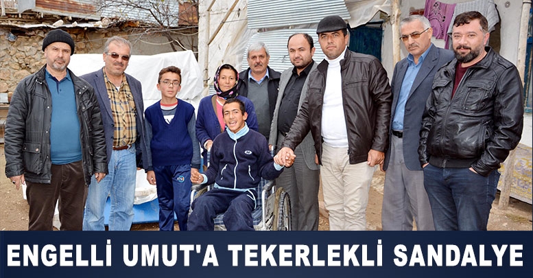 Engelli Umut'a tekerlekli sandalye