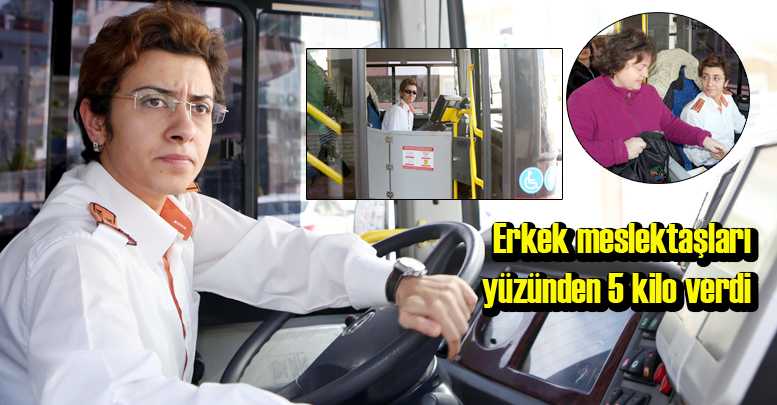 Erkek meslektaşları yüzünden 5 kilo verdi