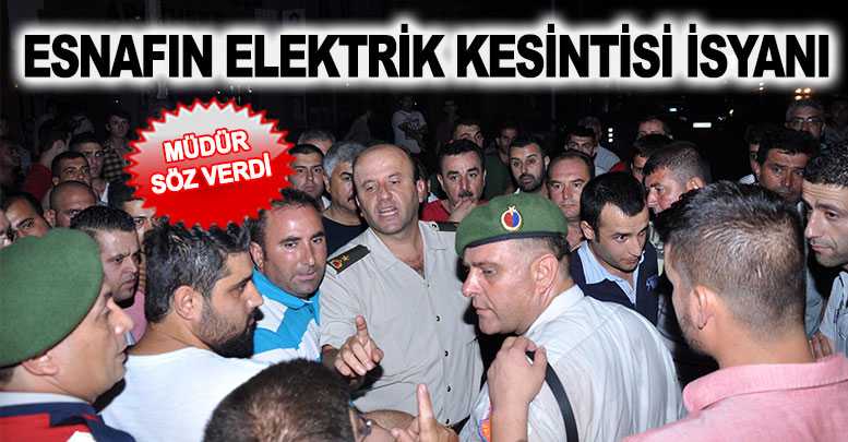 Esnafın elektrik kesintisi isyanı