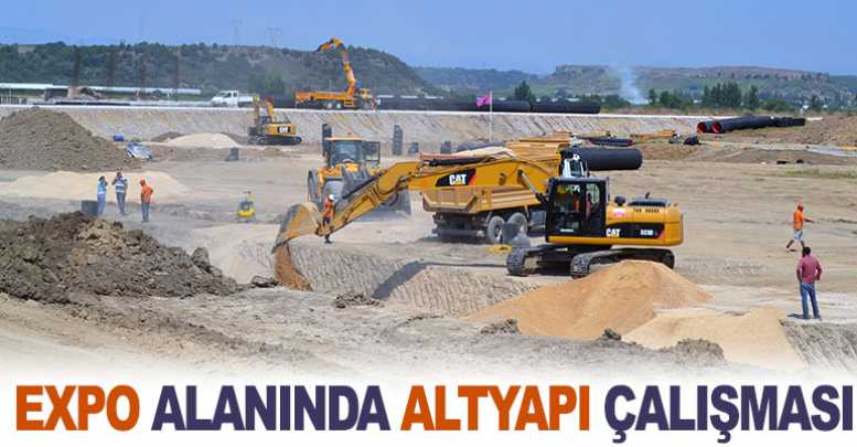 EXPO alanında altyapı çalışması