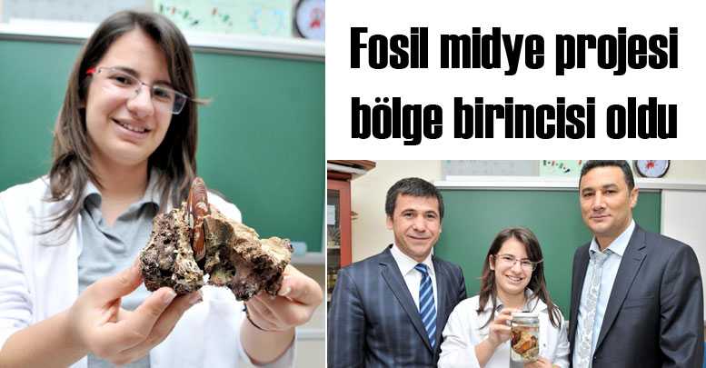Fosil midye projesi bölge birincisi oldu