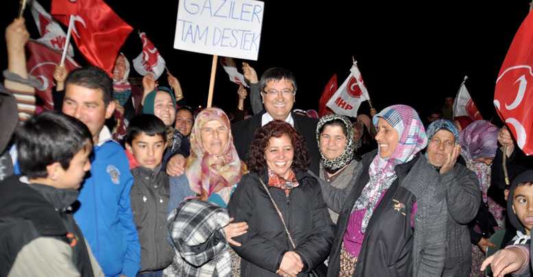 Gaziler’den Dinç’e destek