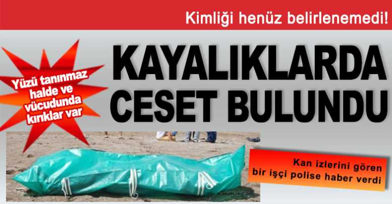 Gazipaşa'da kayalıklarda ceset bulundu
