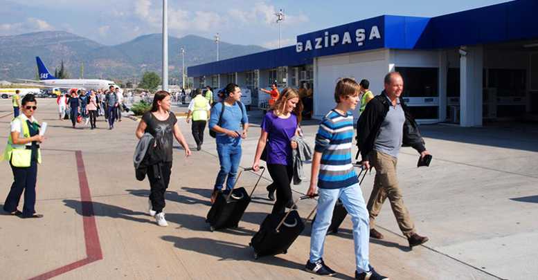Gazipaşa'ya sekiz ayda 500 bin yolcu