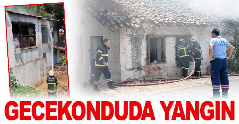Gecekonduda yangın