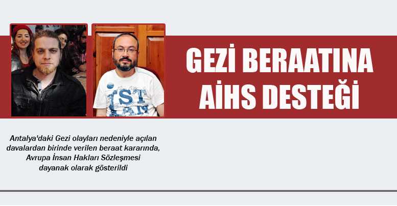 Gezi beraatına AİHS desteği