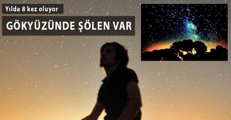 Gökyüzünde şölen var