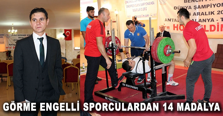 Görme engelli sporculardan 14 madalya