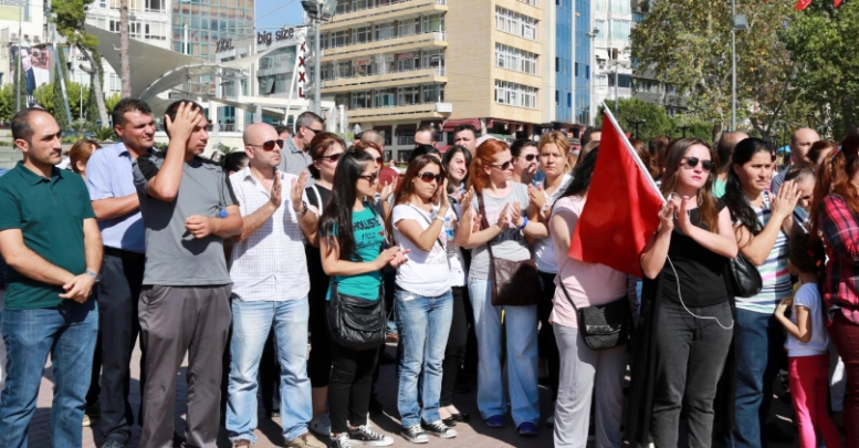 Güvenlikçiler eylem yaptı