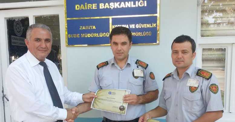 Güvenlikçilere Teşekkürname