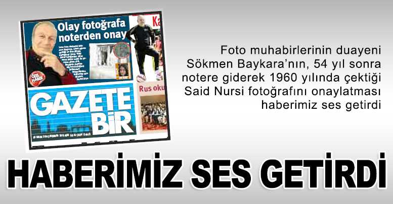 Haberimiz ses getirdi