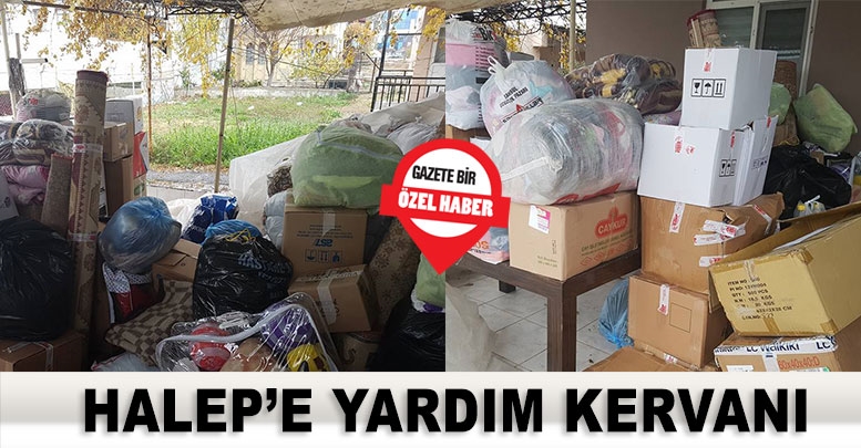 Halep’e yardım kervanı