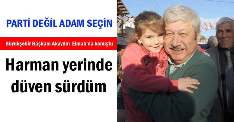Harman yerinde düven sürdüm