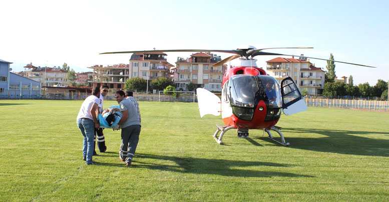 Hava ambulansıyla sevk