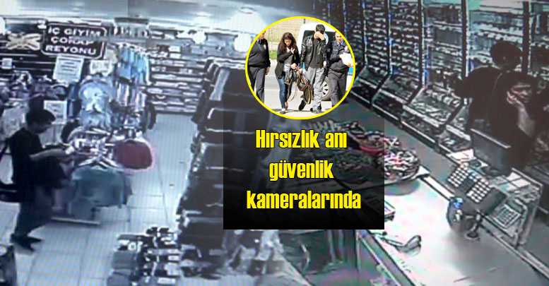 Hırsızlık anı güvenlik kameralarında