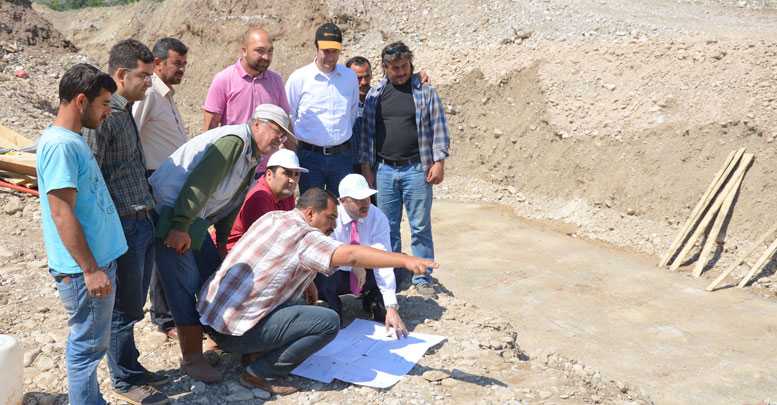 İçmesuyu inşaatı devam ediyor
