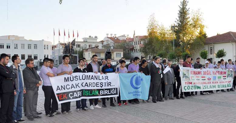 İsrail’e tepki eylemi