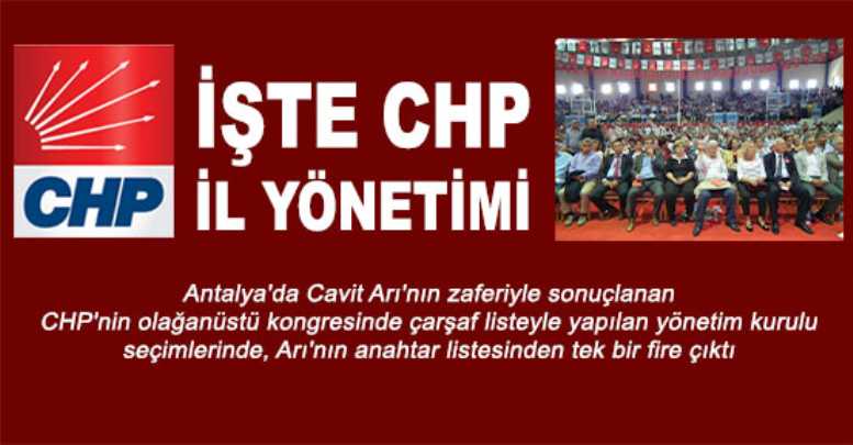 İşte CHP il yönetimi