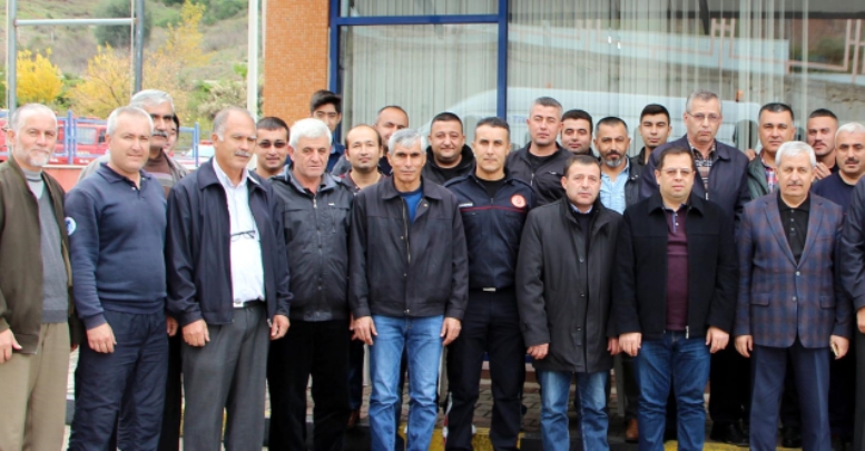 İtfaiye personeli yemekte buluştu