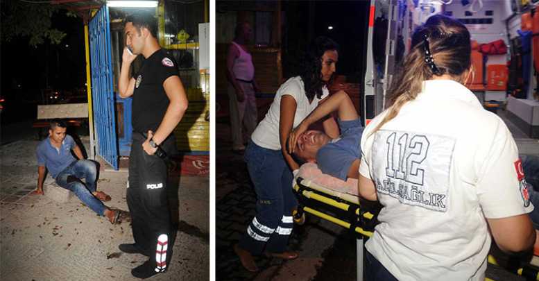 İzine geldi gasp edildi