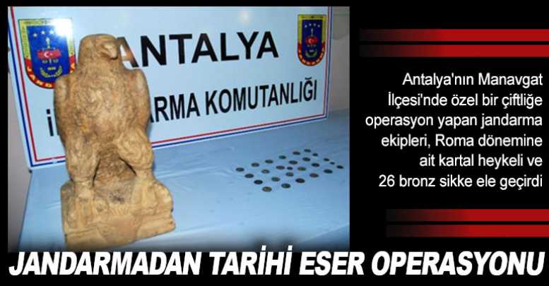 Jandarmadan Tarihi Eser Operasyonu