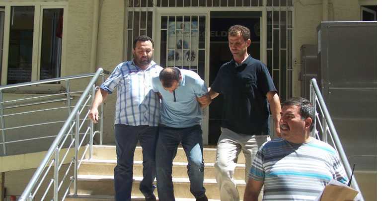Kablo hırsızı yakalandı