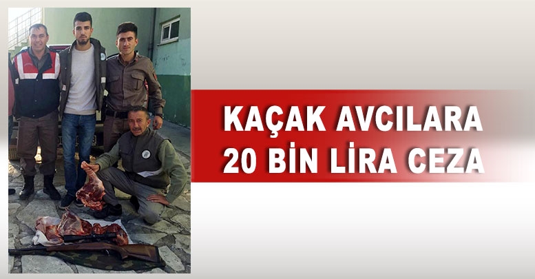 Kaçak avcılara 20 bin lira ceza