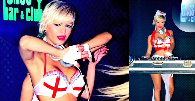 Kadın DJ Sıla soğukta titredi