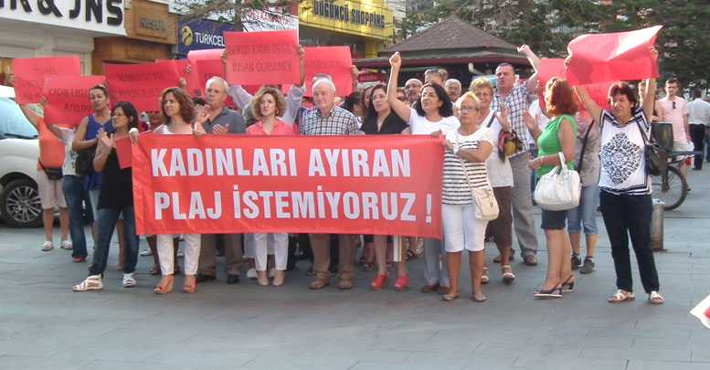 Kadınlar plajına CHPlilerden tepki