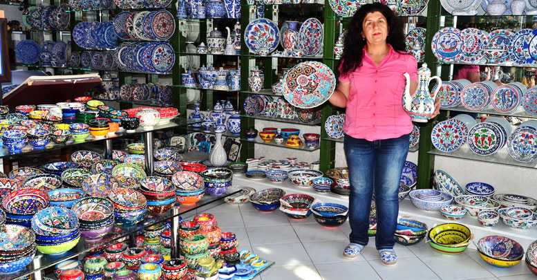 Kaleiçi ‘çini’ fabrikası gibi