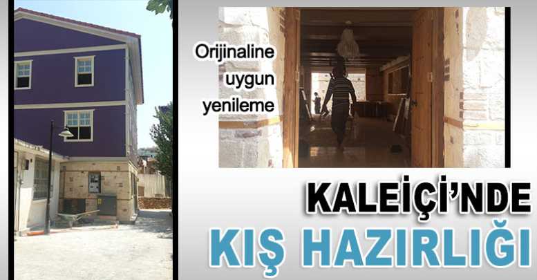 Kaleiçi’nde kış hazırlığı