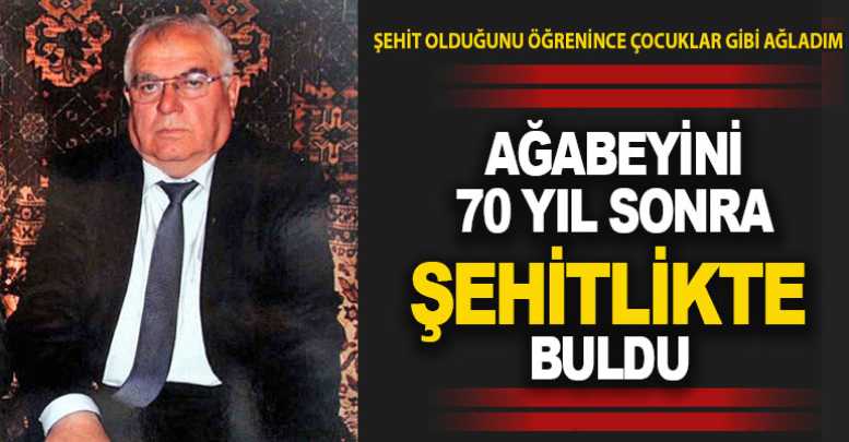 Kayıp ağabeyini şehitlikte buldu