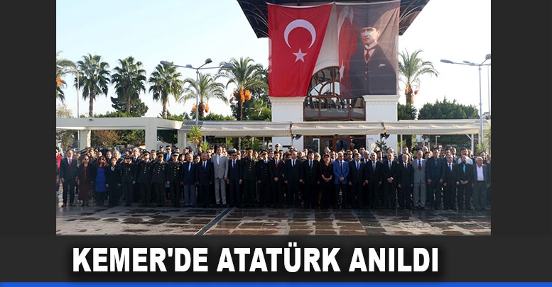 Kemer'de Atatürk anıldı