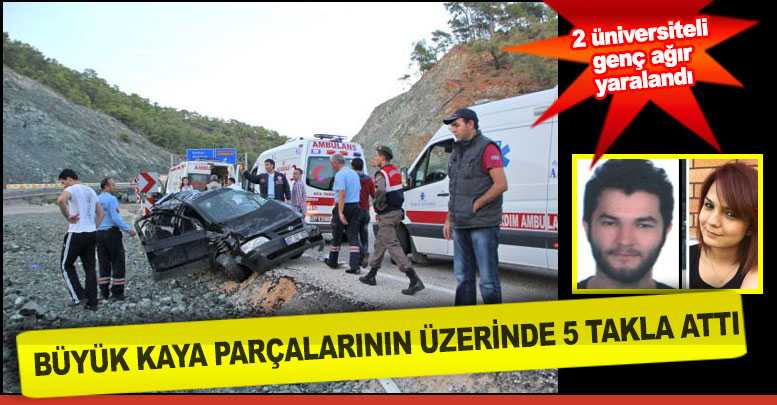 Kemer'de feci kaza