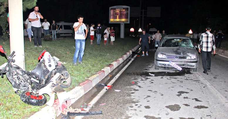KEMER'DE FECİ KAZA