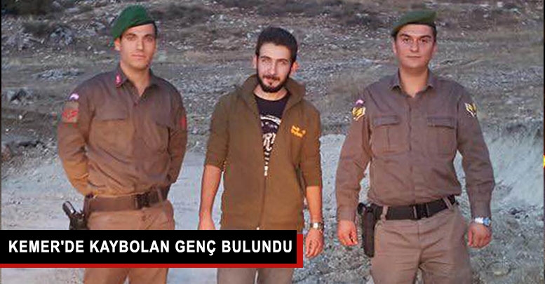 Kemer'de kaybolan genç bulundu