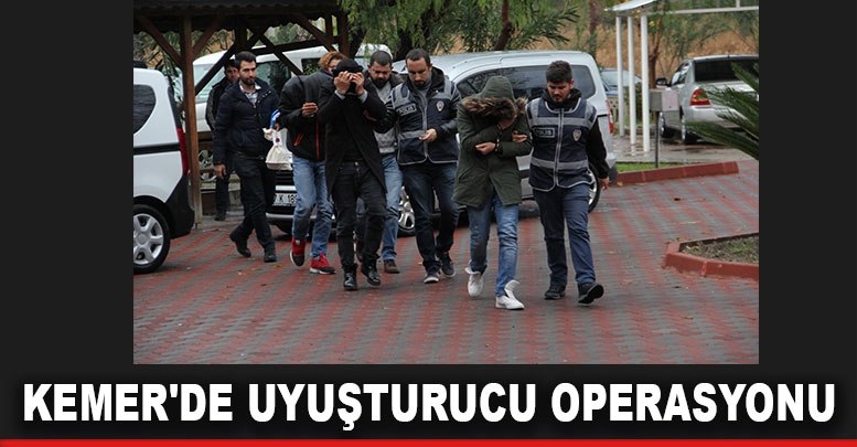 Kemer'de uyuşturucu operasyonu