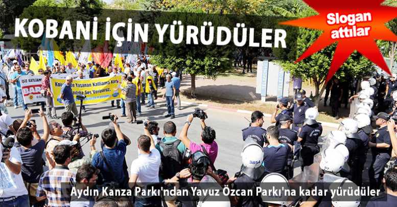 Kobani için yürüdüler