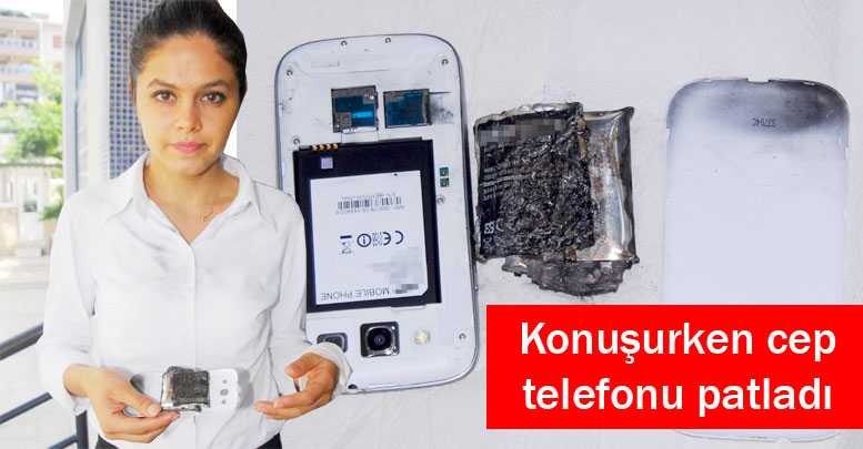 Konuşurken cep telefonu patladı
