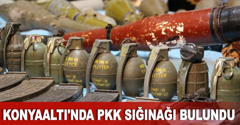 Konyaaltı'nda PKK sığınağı bulundu