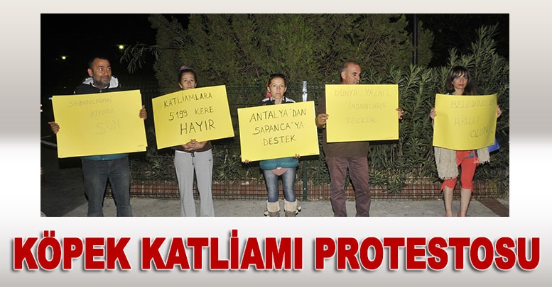 Köpek katliamı protestosu