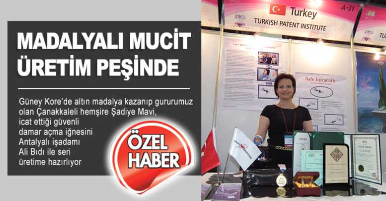 Madalyalı mucit üretim peşinde
