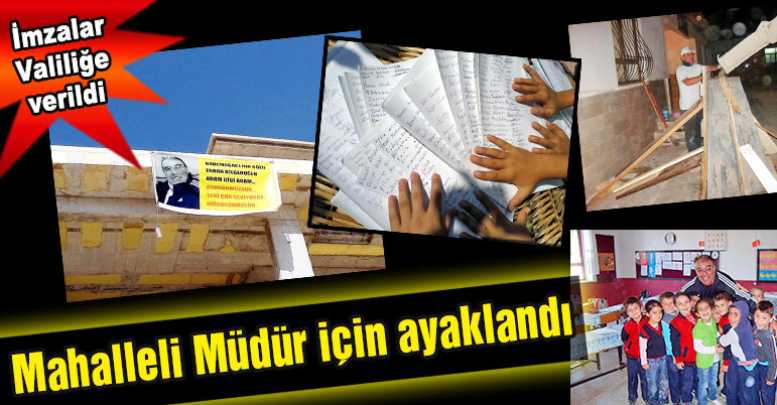 Mahalleli Müdür için ayaklandı